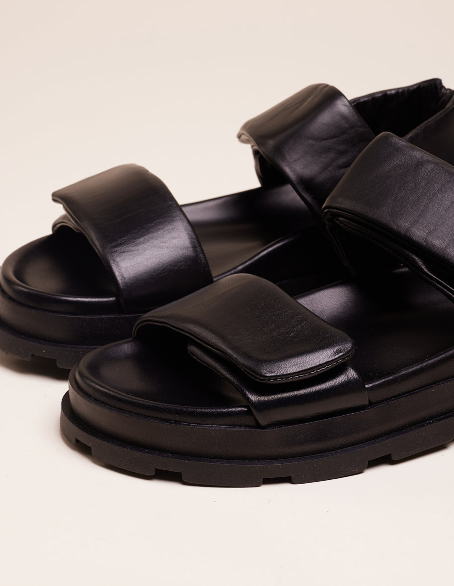 Sandales Clara - Cuir noir