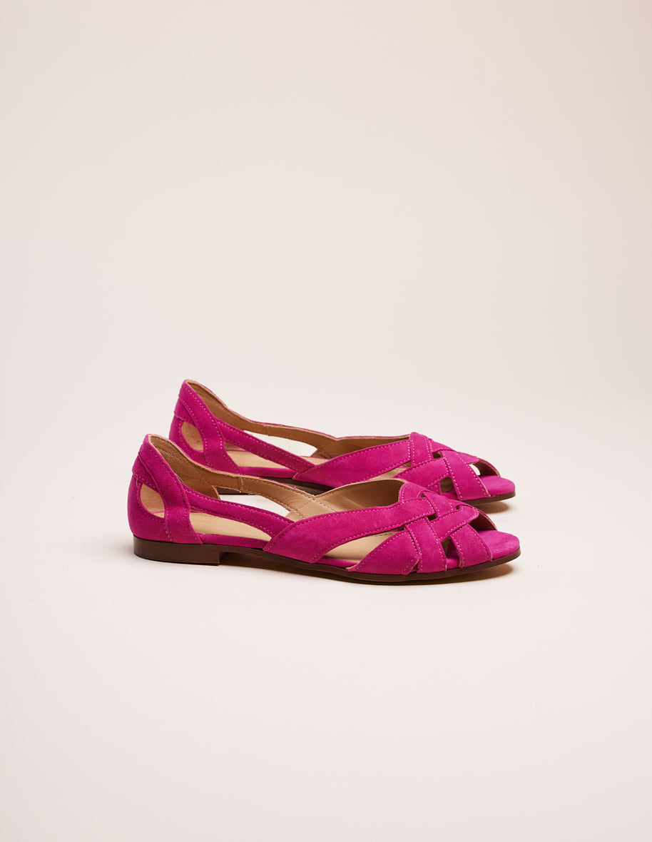 Sandals Clementine - Fuchsia suede