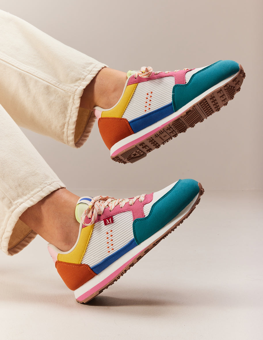 Low-top trainers Gabrielle - Duck white pink