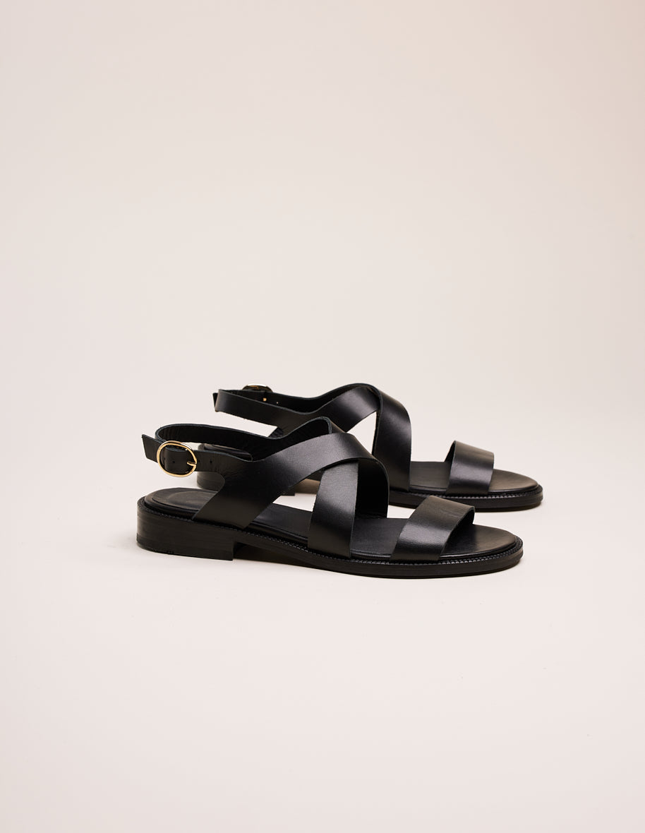 Sandales Iris - Cuir noir