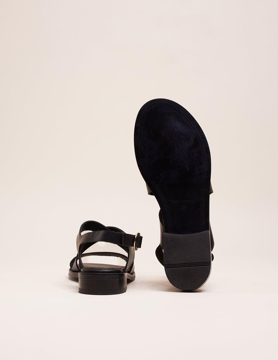 Sandales Iris - Cuir noir