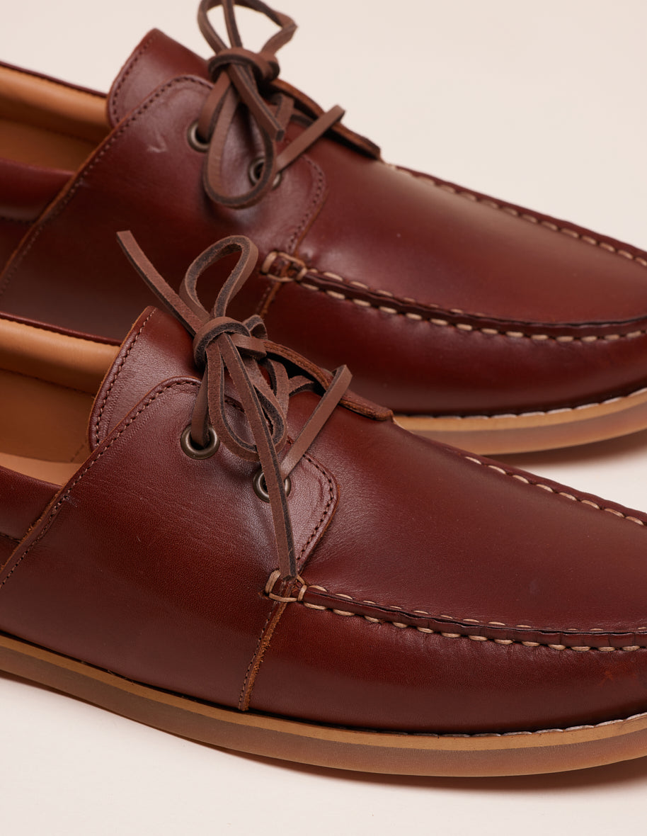 Boat shoes Marin - Brown leather