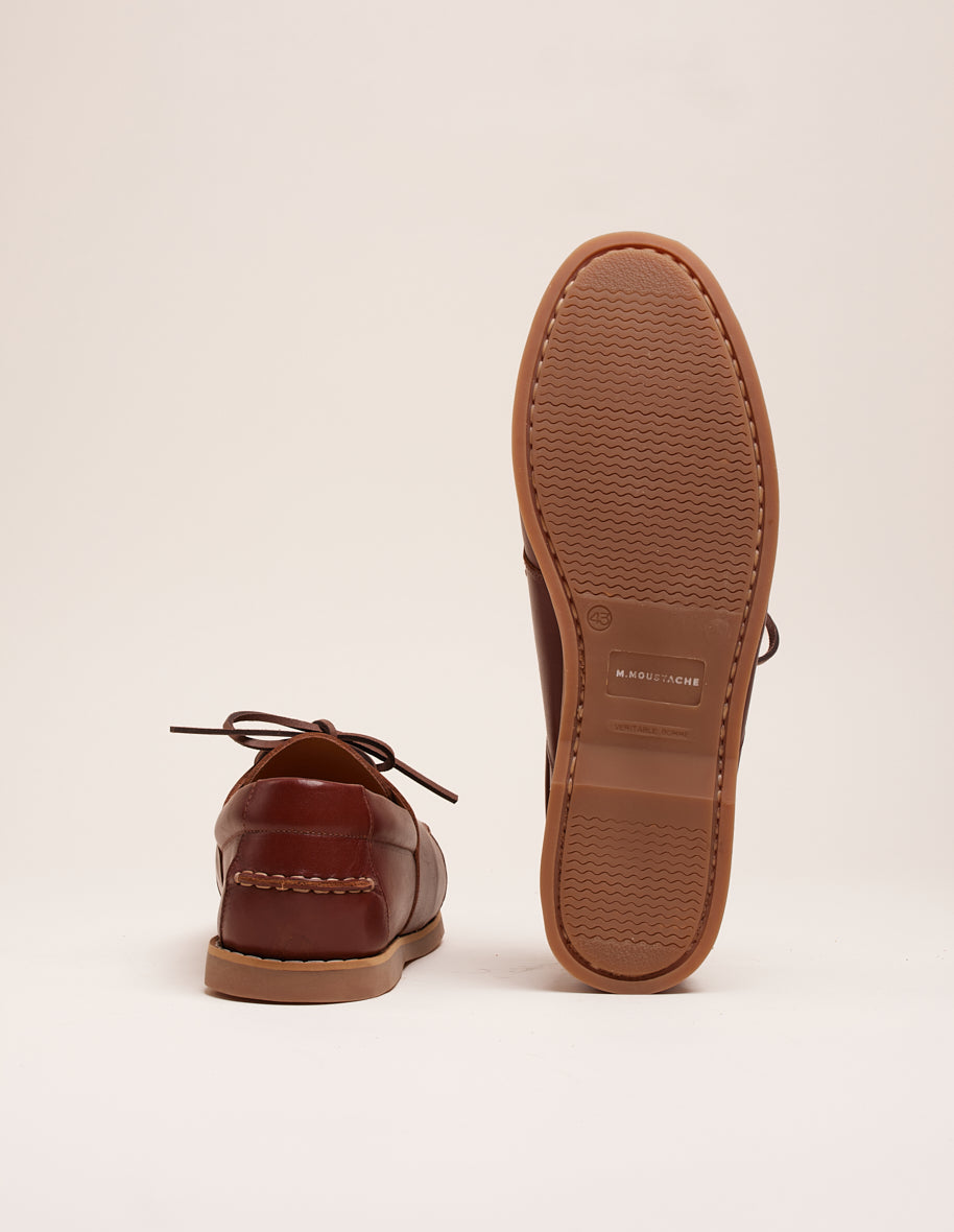 Boat shoes Marin - Brown leather