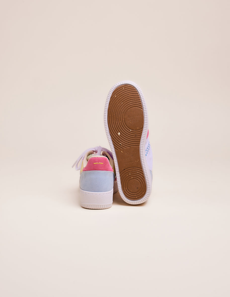 Low-top trainers Maxence F - Pink white mauve