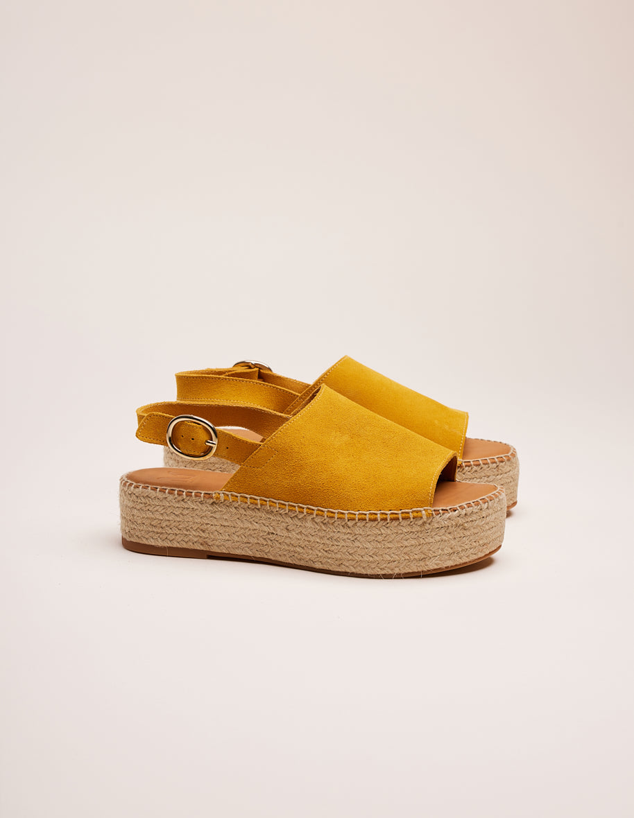 Espadrilles Maya - Mustard suede