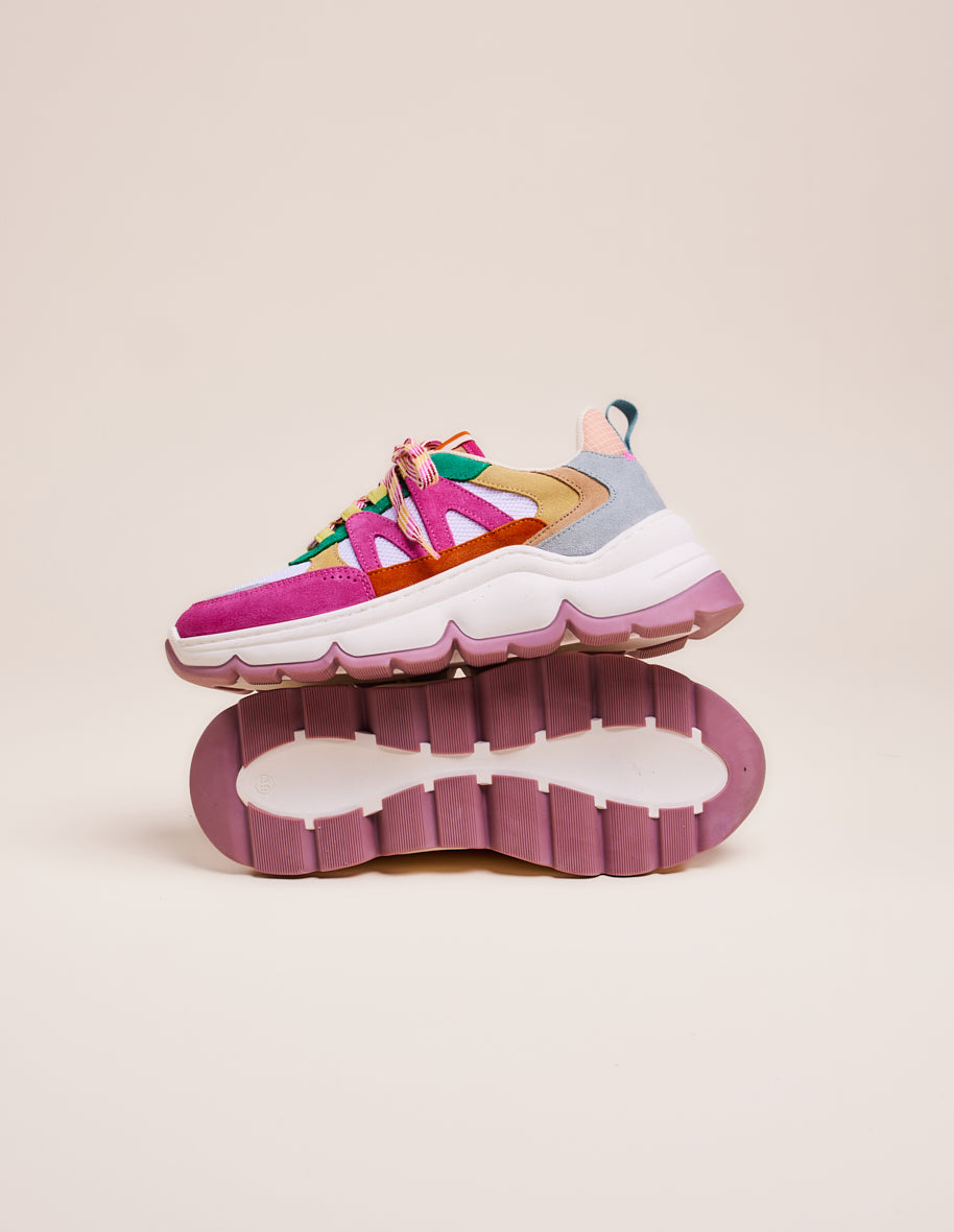 Ornella low sneakers - Duck white pink