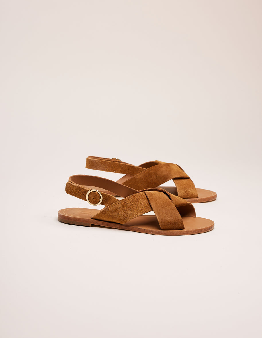 Sandals Paloma - Amber suede