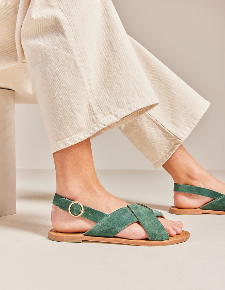 Sandals Paloma - Fir suede