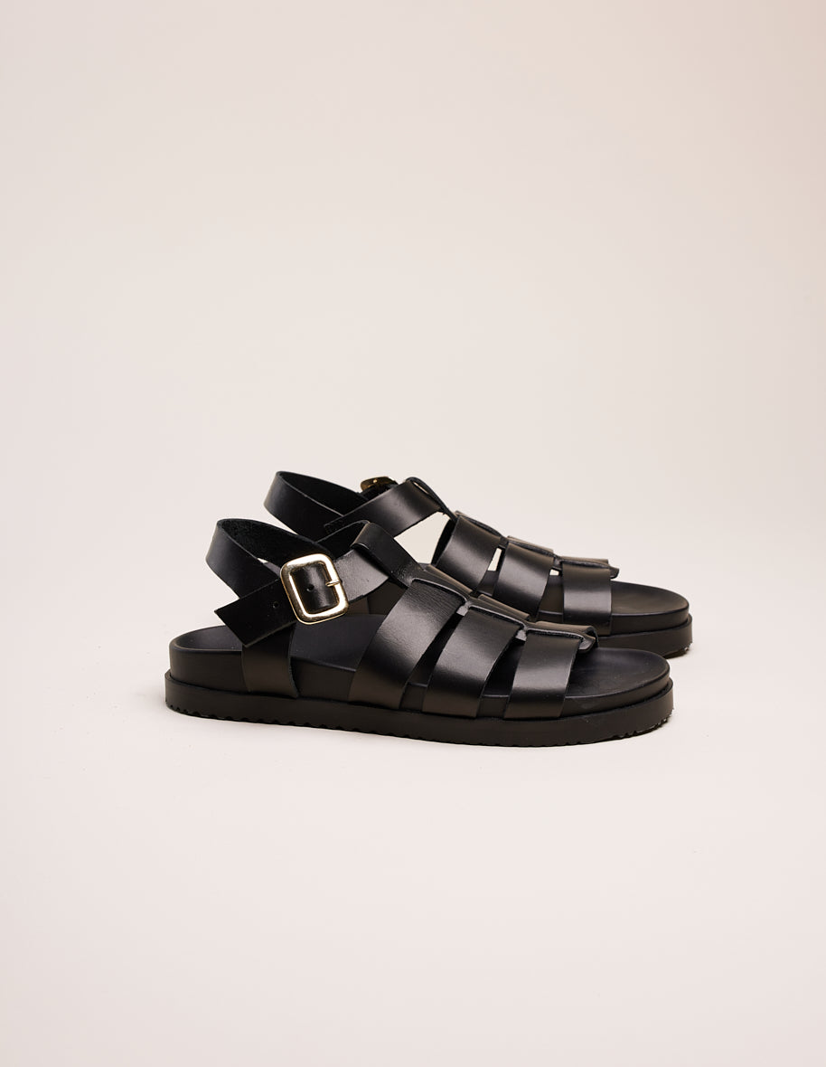 Sandals Scarlett - Black leather