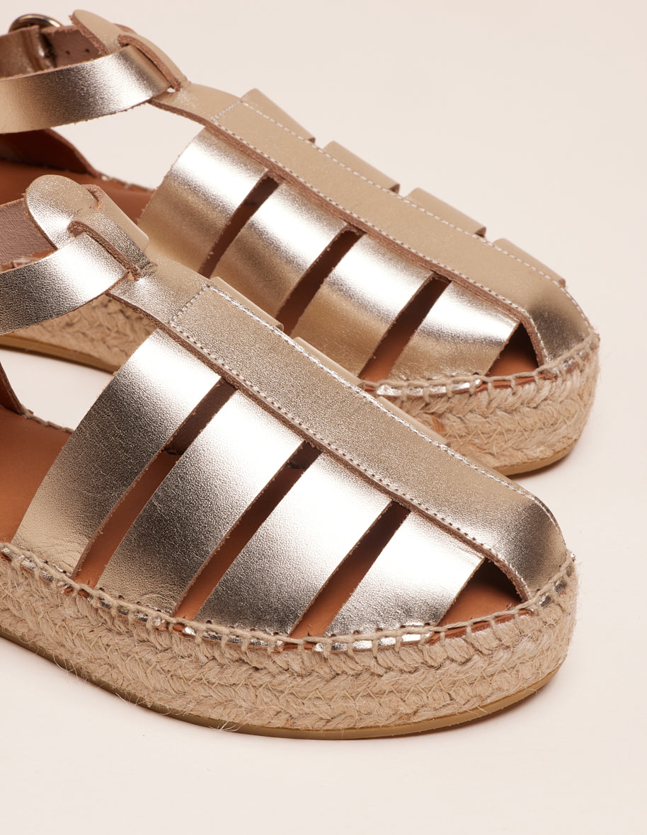 Espadrilles Thais - Cuir doré