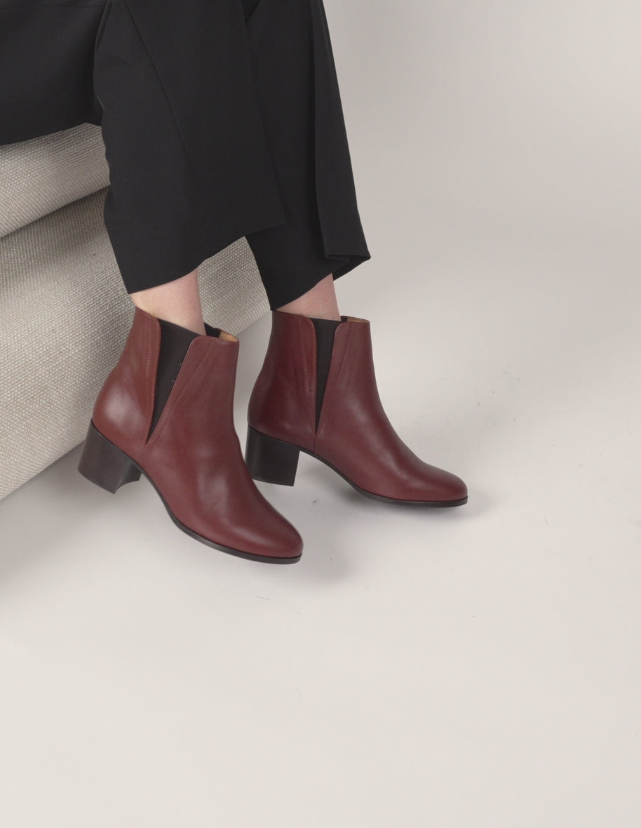 Ankle boots Jeanne M - Brown leather