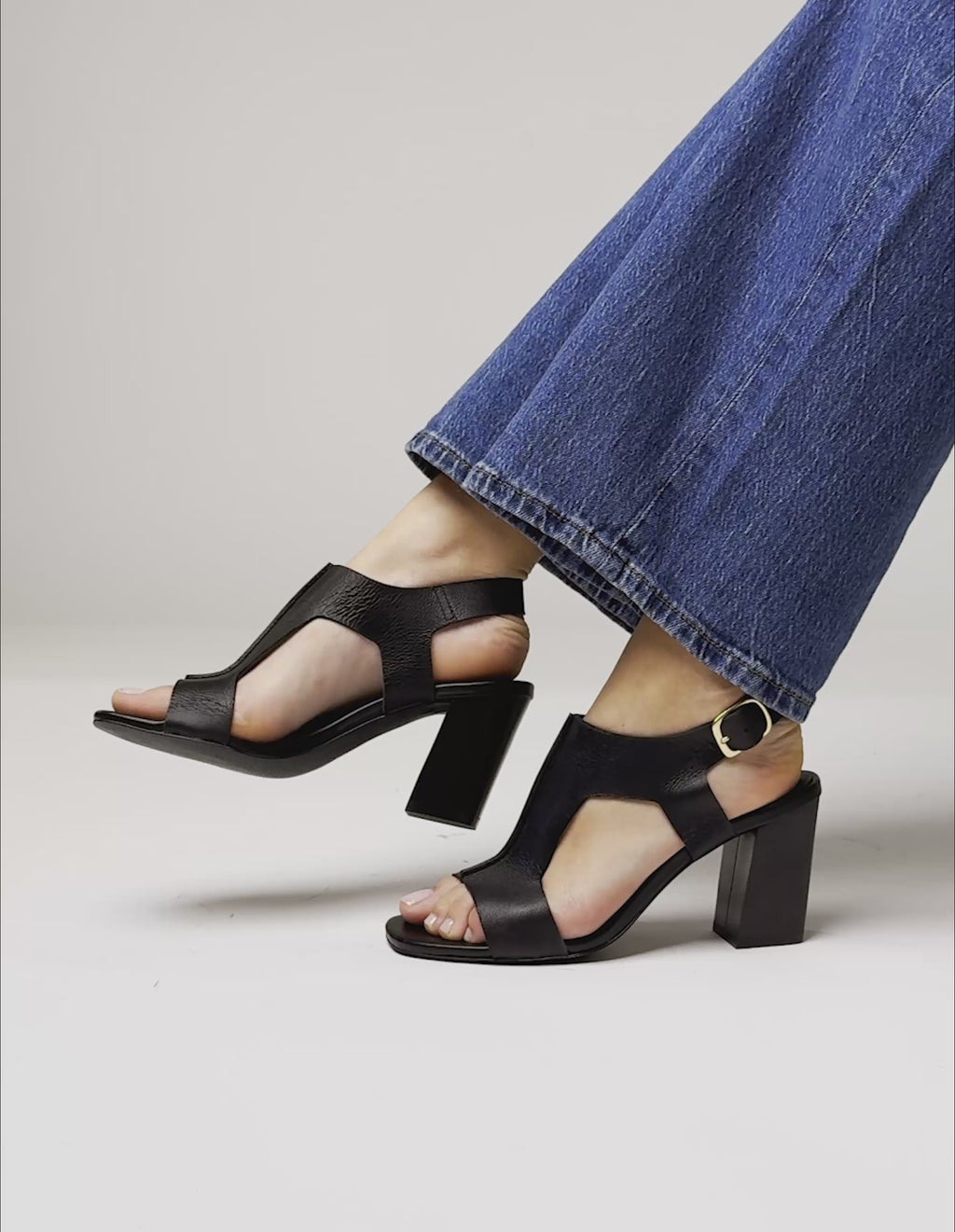 Ilani Heeled sandals - Black Leather