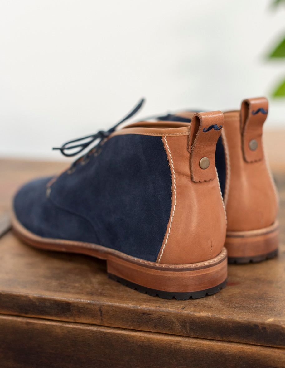 Bottines Fernand - Daim Marine