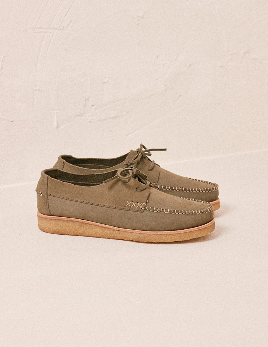 Chaussures Bateau Georges - Nubuck olive